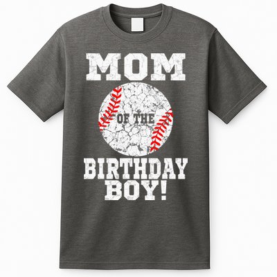 Mom Of The Birthday Boy Baseball Lover Vintage Retro T-Shirt