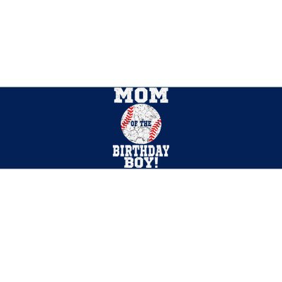 Mom Of The Birthday Boy Baseball Lover Vintage Retro Bumper Sticker