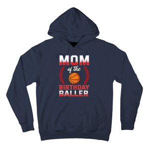 Mom Of The Birthday Boy Basketball Bday Celebration Hoodie