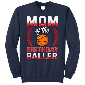 Mom Of The Birthday Boy Basketball Bday Celebration Sweatshirt