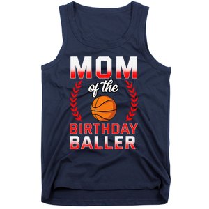 Mom Of The Birthday Boy Basketball Bday Celebration Tank Top