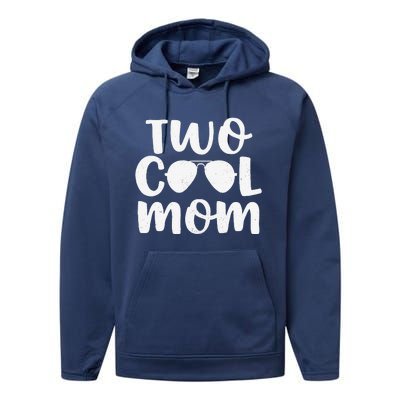 Mom Of The Birthday Bboy Two Cool 2nd Bday Mother Mama Mommy Performance Fleece Hoodie