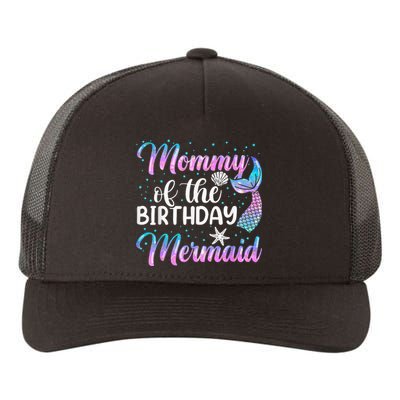 Mommy Of The Mermaid Birthday Mom Yupoong Adult 5-Panel Trucker Hat