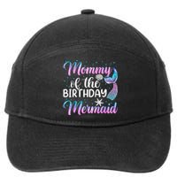 Mommy Of The Mermaid Birthday Mom 7-Panel Snapback Hat