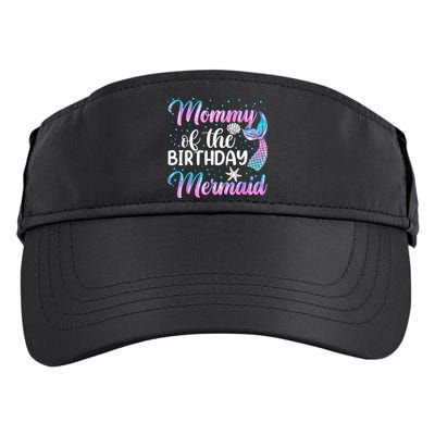 Mommy Of The Mermaid Birthday Mom Adult Drive Performance Visor