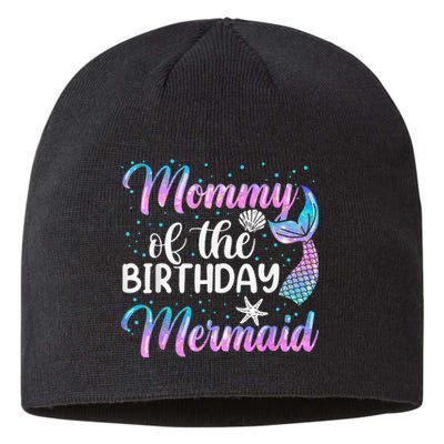 Mommy Of The Mermaid Birthday Mom Sustainable Beanie