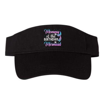 Mommy Of The Mermaid Birthday Mom Valucap Bio-Washed Visor