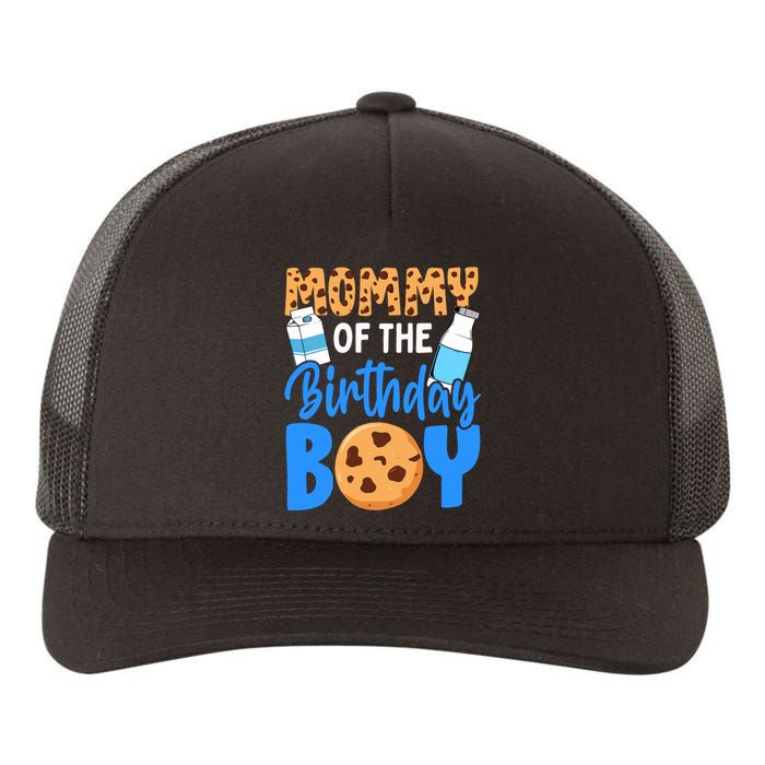 Mommy Of The Birthday Boy Milk And Cookies 1st Birthday Yupoong Adult 5-Panel Trucker Hat