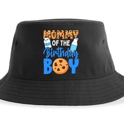 Mommy Of The Birthday Boy Milk And Cookies 1st Birthday Sustainable Bucket Hat