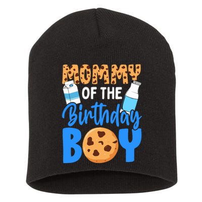 Mommy Of The Birthday Boy Milk And Cookies 1st Birthday Short Acrylic Beanie