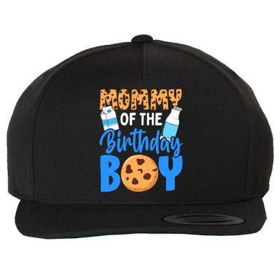 Mommy Of The Birthday Boy Milk And Cookies 1st Birthday Wool Snapback Cap