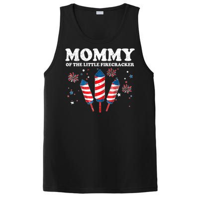 Mommy Of The Little Firecracker 4th Of July American Mom Cool Gift PosiCharge Competitor Tank