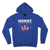 Mommy Of The Little Firecracker 4th Of July American Mom Cool Gift Hoodie