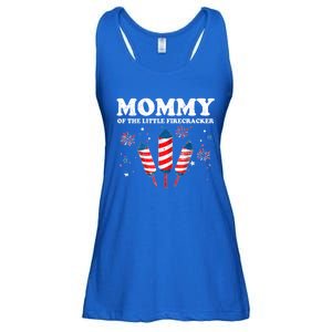 Mommy Of The Little Firecracker 4th Of July American Mom Cool Gift Ladies Essential Flowy Tank