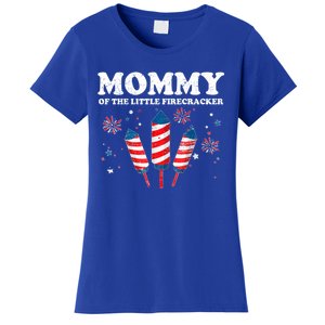 Mommy Of The Little Firecracker 4th Of July American Mom Cool Gift Women's T-Shirt