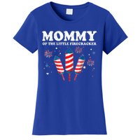 Mommy Of The Little Firecracker 4th Of July American Mom Cool Gift Women's T-Shirt