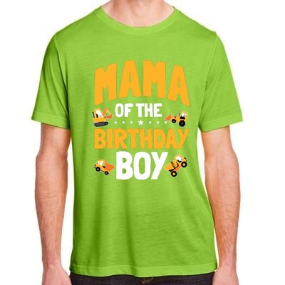 Mama Of The Birthday Boy Construction Worker Bday Party Adult ChromaSoft Performance T-Shirt