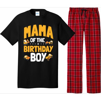 Mama Of The Birthday Boy Construction Worker Bday Party Pajama Set