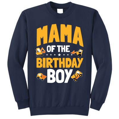 Mama Of The Birthday Boy Construction Worker Bday Party Sweatshirt