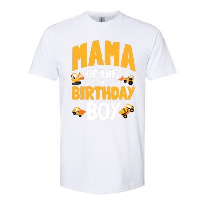 Mama Of The Birthday Boy Construction Worker Bday Party Softstyle CVC T-Shirt