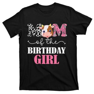 Mom of The Birthday Farm Cow Mommy Mama 1st T-Shirt