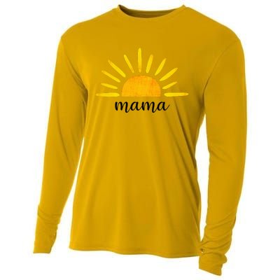 Mama Of The Birthday First Trip Around The Sun Birthday Cooling Performance Long Sleeve Crew