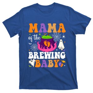 Mama Of The Brewing Halloween Theme Shower Spooky Meaningful Gift T-Shirt