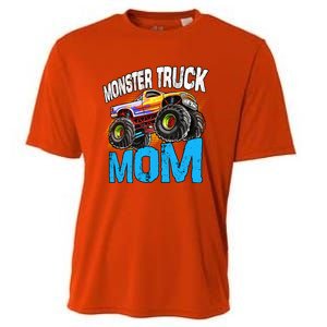 Mom Of The Birthday Monster Truck Mommy Mama Mother Gift Cooling Performance Crew T-Shirt