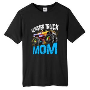 Mom Of The Birthday Monster Truck Mommy Mama Mother Gift Tall Fusion ChromaSoft Performance T-Shirt