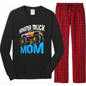 Mom Of The Birthday Monster Truck Mommy Mama Mother Gift Long Sleeve Pajama Set