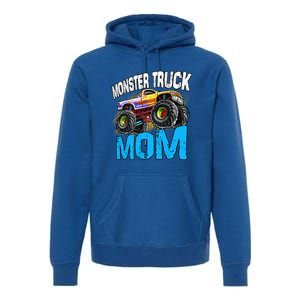 Mom Of The Birthday Monster Truck Mommy Mama Mother Gift Premium Hoodie