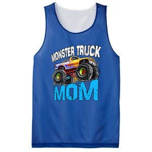 Mom Of The Birthday Monster Truck Mommy Mama Mother Gift Mesh Reversible Basketball Jersey Tank