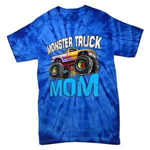 Mom Of The Birthday Monster Truck Mommy Mama Mother Gift Tie-Dye T-Shirt