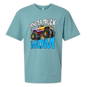 Mom Of The Birthday Monster Truck Mommy Mama Mother Gift Sueded Cloud Jersey T-Shirt