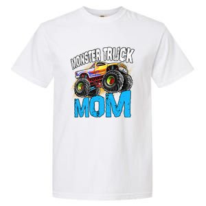 Mom Of The Birthday Monster Truck Mommy Mama Mother Gift Garment-Dyed Heavyweight T-Shirt