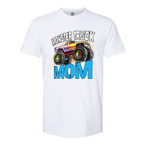 Mom Of The Birthday Monster Truck Mommy Mama Mother Gift Softstyle CVC T-Shirt