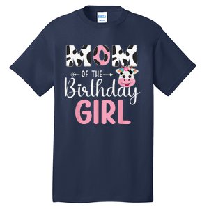 Mom Of The Birthday Farm Cow 1 St Birthday Tall T-Shirt