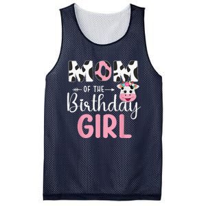 Mom Of The Birthday Farm Cow 1 St Birthday Mesh Reversible Basketball Jersey Tank