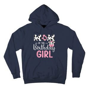 Mom Of The Birthday Farm Cow 1 St Birthday Tall Hoodie