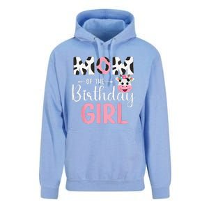 Mom Of The Birthday Farm Cow 1 St Birthday Unisex Surf Hoodie