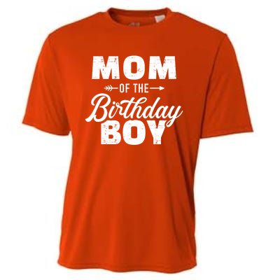 Mom Of The Birthday Meaningful Gift Cooling Performance Crew T-Shirt