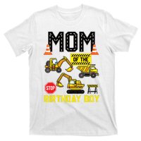 Mom Of The Birthday Boy Construction Worker Bday Party T-Shirt