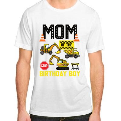 Mom Of The Birthday Boy Construction Worker Bday Party Adult ChromaSoft Performance T-Shirt