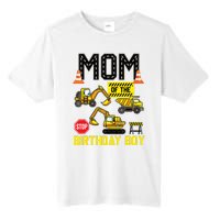 Mom Of The Birthday Boy Construction Worker Bday Party Tall Fusion ChromaSoft Performance T-Shirt