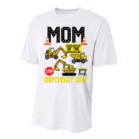 Mom Of The Birthday Boy Construction Worker Bday Party Performance Sprint T-Shirt