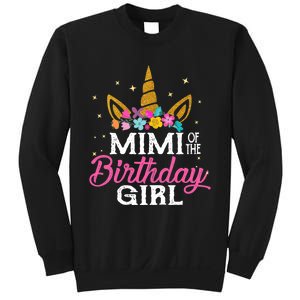 Mimi Of The Birthday Girl Mimi Gift Unicorn Birthday Sweatshirt