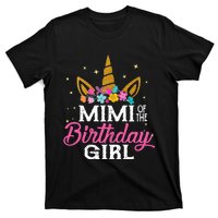 Mimi Of The Birthday Girl Mimi Gift Unicorn Birthday T-Shirt