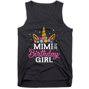 Mimi Of The Birthday Girl Mimi Gift Unicorn Birthday Tank Top