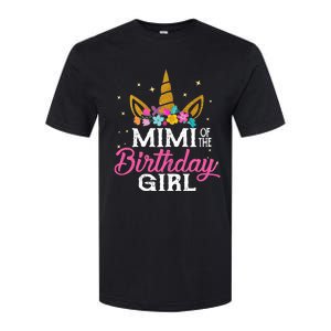 Mimi Of The Birthday Girl Mimi Gift Unicorn Birthday Softstyle CVC T-Shirt