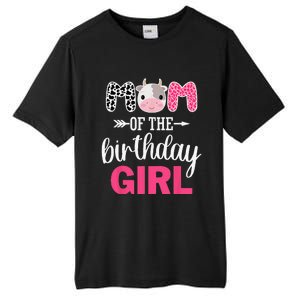 Mom Of The Birthday Farm Cow Mommy Mama Mother 1st Tall Fusion ChromaSoft Performance T-Shirt